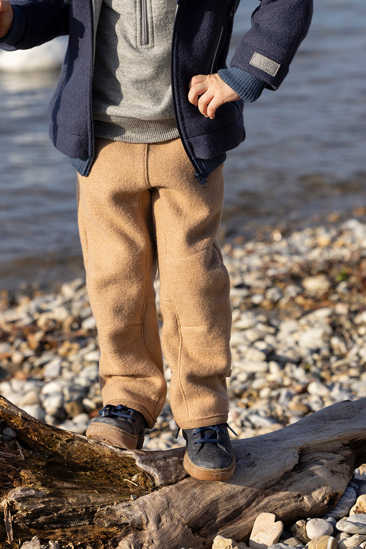 Boiled Wool Trousers