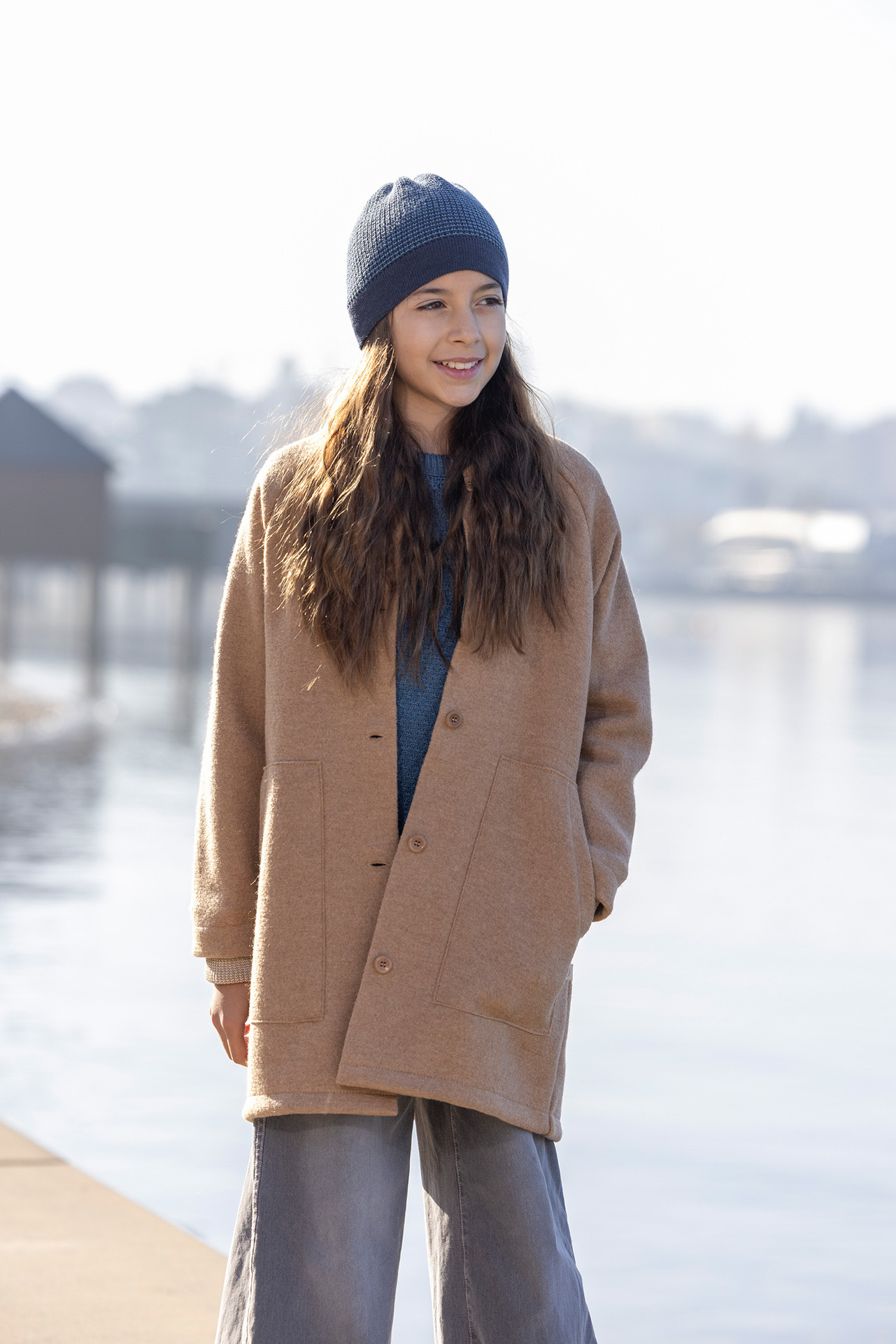Boiled Wool Coat