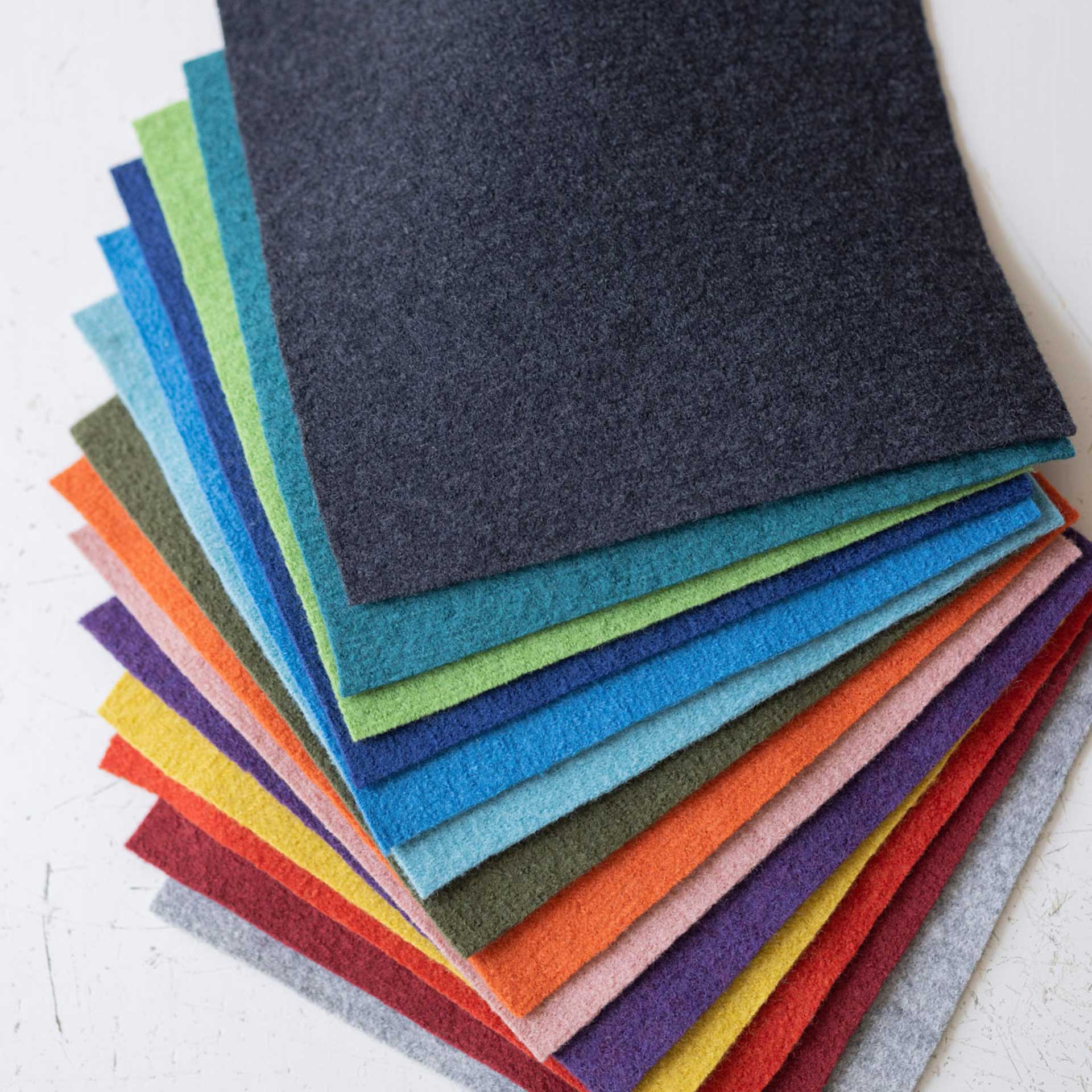 pc of boiled wool fabric