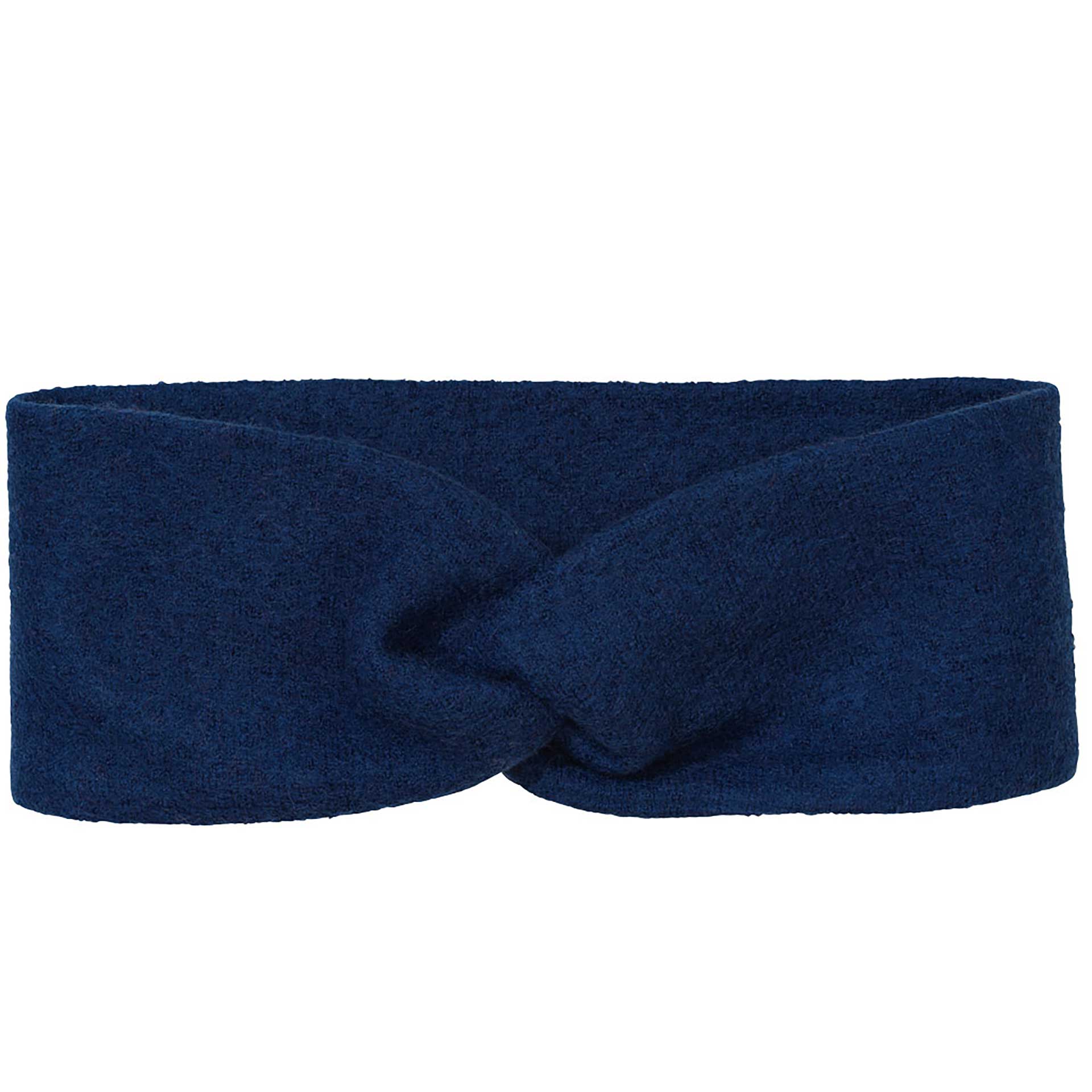 disana Stirnband in Marine, Wollwalk, 260g/m² doppellagig aus Bio-Merinowolle - Hält Stirn & Ohren schön warm, pfiffig & chic